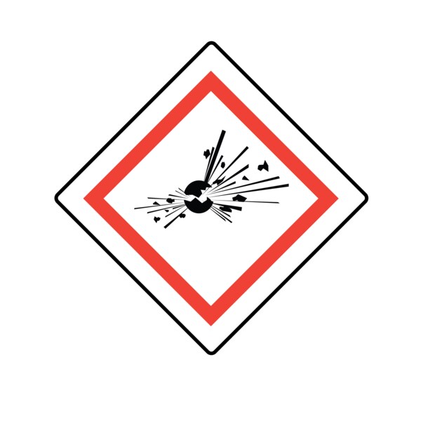 GHS Pictogram Label - Explosive 7/8" x 7/8"